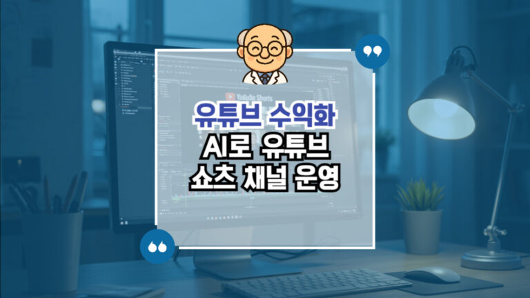 AI로 유튜브 쇼츠 수익화 도전