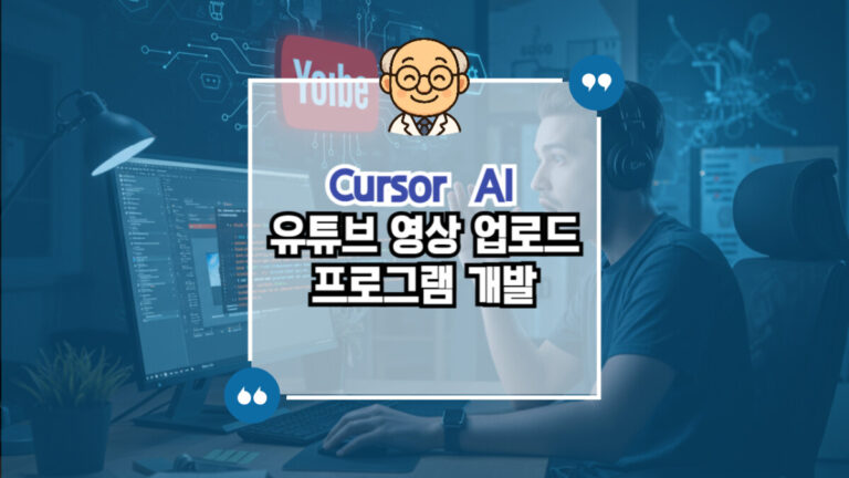 Cursor AI 유튜브 영상 업로드 프로그램
